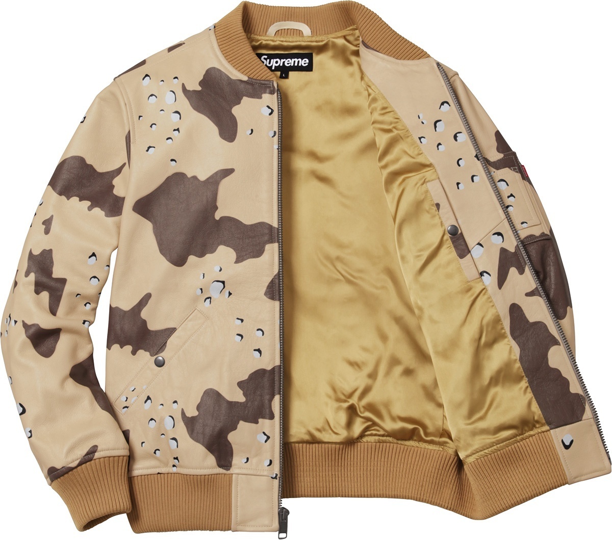 Leather MA-1 Jacket view 3